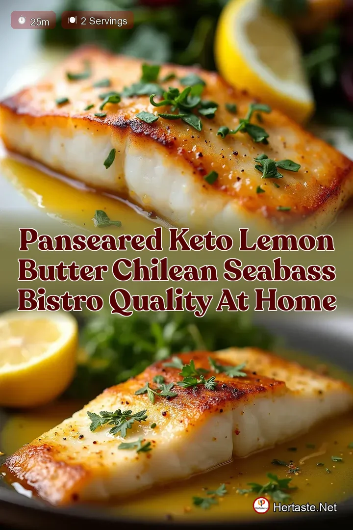 PanSeared Keto Lemon Butter Chilean Seabass Bistro Quality at Home