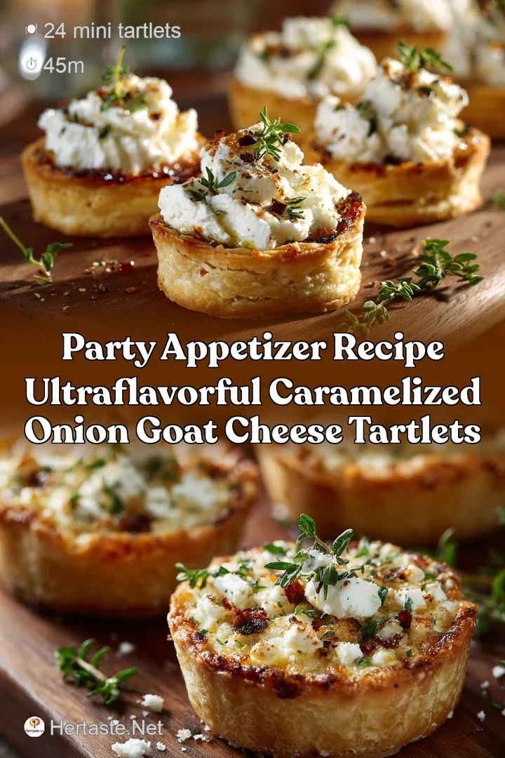 Party Appetizer Recipe UltraFlavorful Caramelized Onion Goat Cheese Tartlets