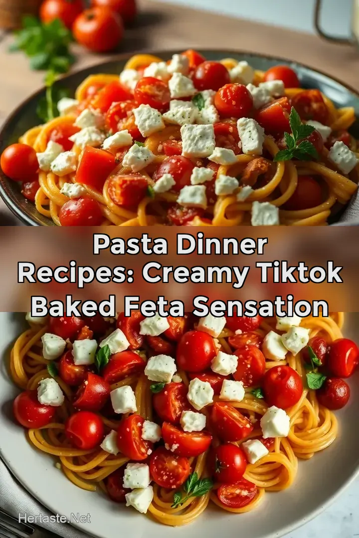 Pasta Dinner Recipes: Creamy TikTok Baked Feta Sensation