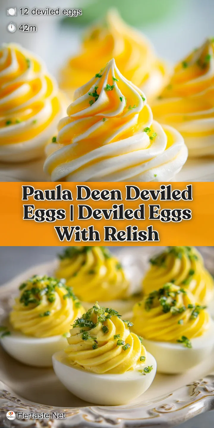 Macro shot of a velvety yellow egg filling piped into a white shell, finished with a sprinkle of bright red paprika.