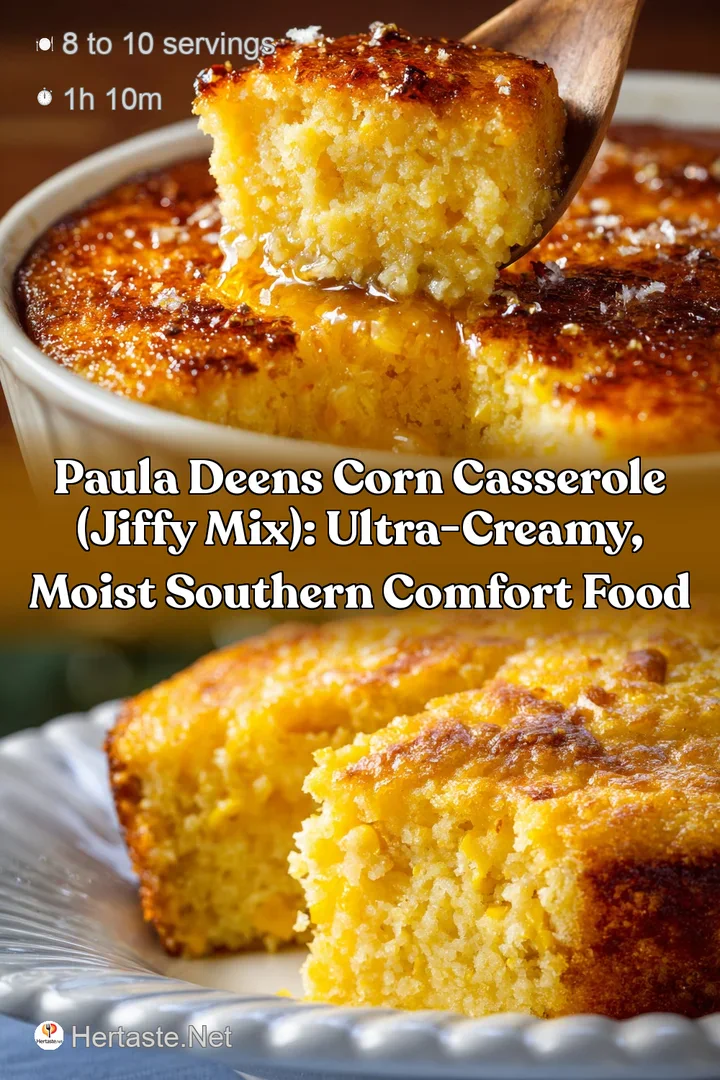 Paula Deens Corn Casserole (Jiffy Mix): Ultra-Creamy Moist Southern Comfort Food