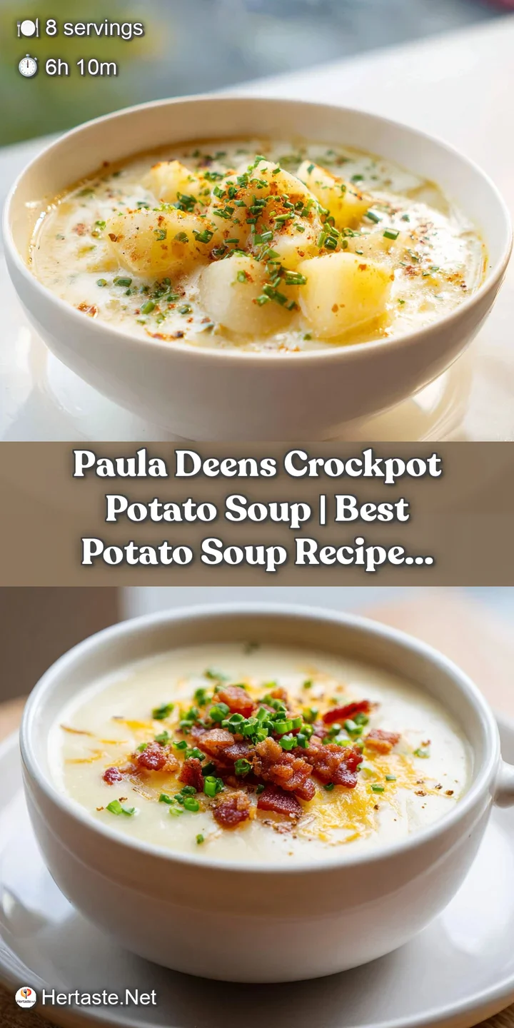 Close-up of velvety potato soup with visible chunks of potato, garnished with fresh chives.