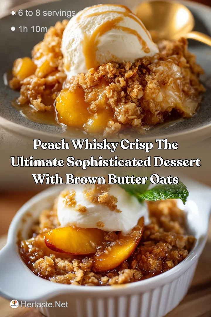 Peach Whisky Crisp The Ultimate Sophisticated Dessert with Brown Butter Oats