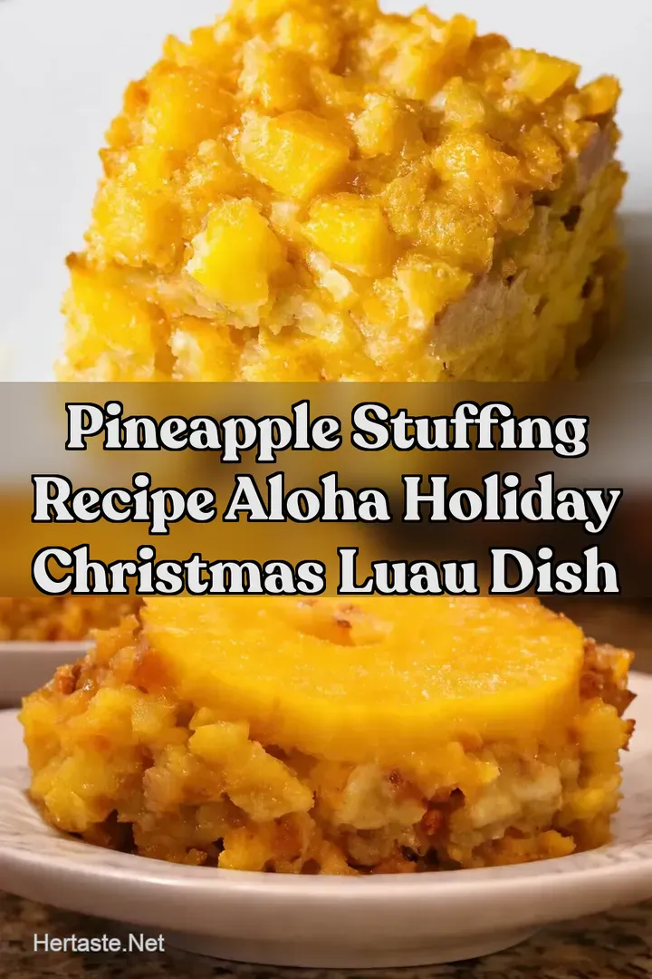 Pineapple Stuffing Recipe Aloha Holiday Christmas Luau Dish