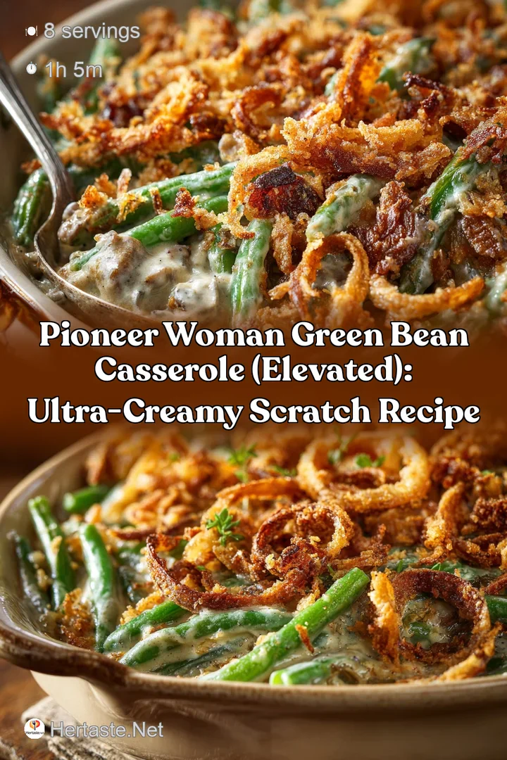 Pioneer Woman Green Bean Casserole (Elevated): Ultra-Creamy Scratch Recipe