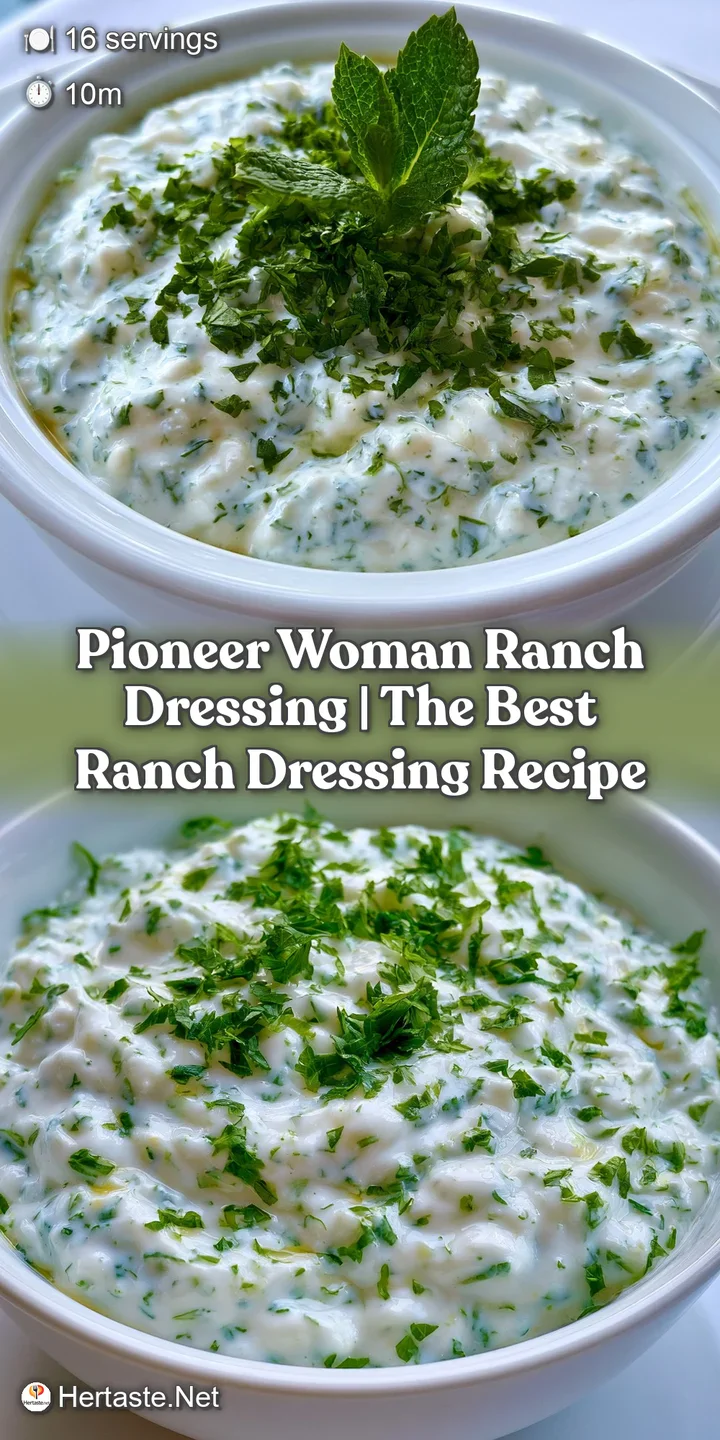 Macro shot of a thick, velvety white herb dressing with a glossy sheen and finely chopped green garden herbs.