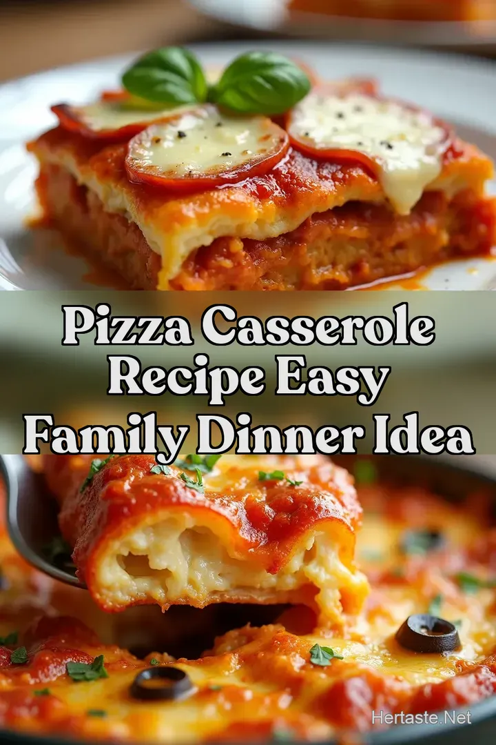 Pizza Casserole Recipe Easy Family Dinner Idea