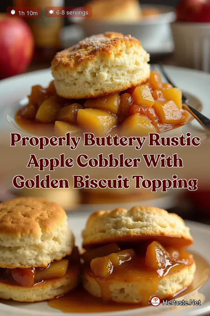 Properly Buttery Rustic Apple Cobbler with Golden Biscuit Topping