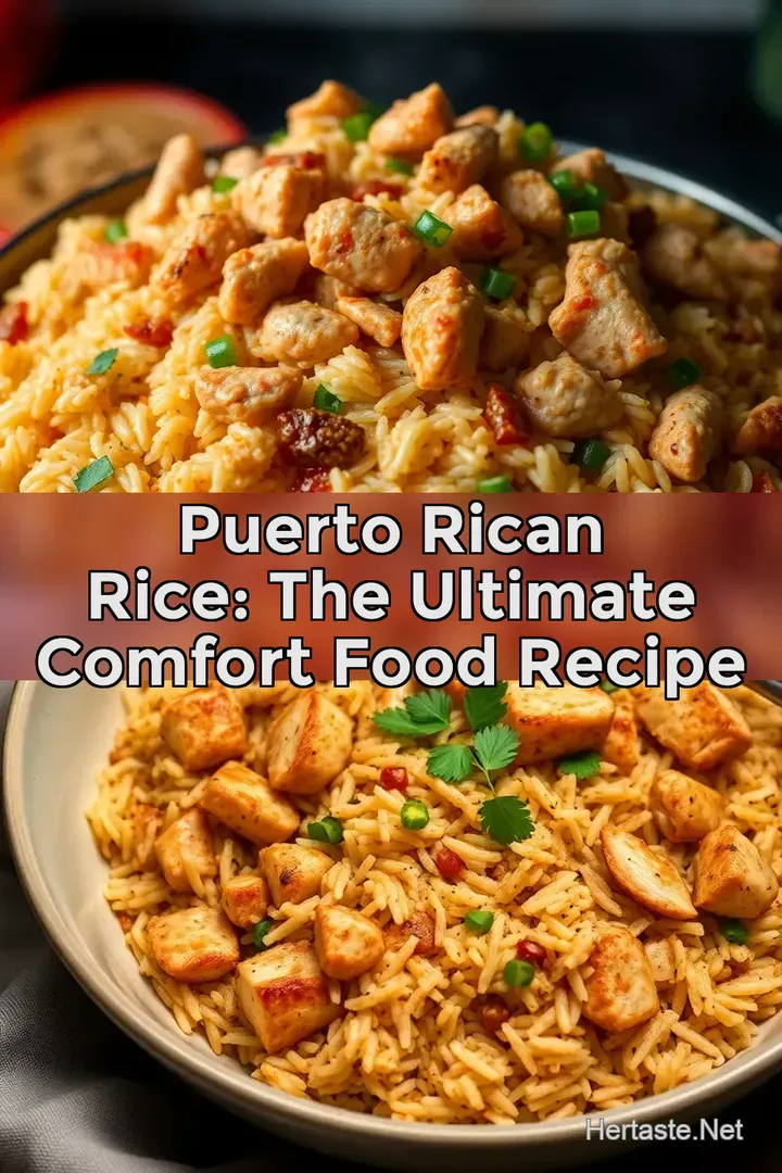 Puerto Rican Rice: The Ultimate Comfort Food Recipe