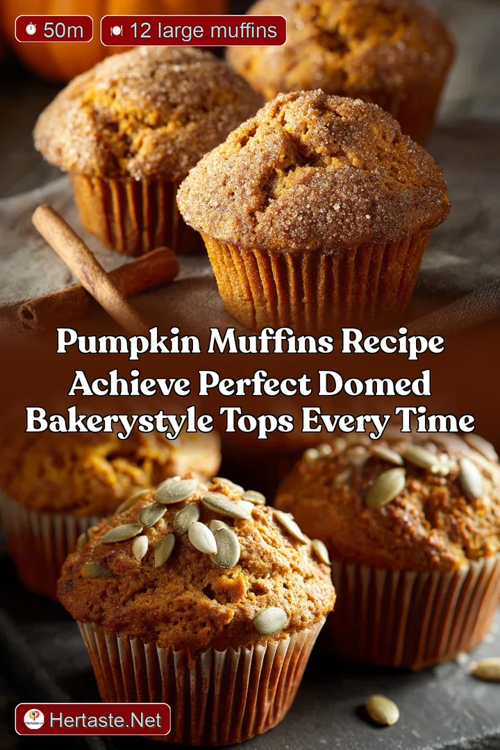 Pumpkin Muffins Recipe Achieve Perfect Domed BakeryStyle Tops Every Time