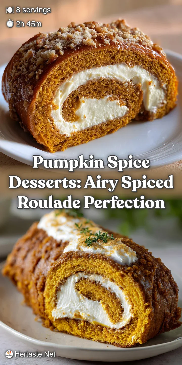 Pumpkin Spice Desserts: Airy Spiced Roulade Perfection