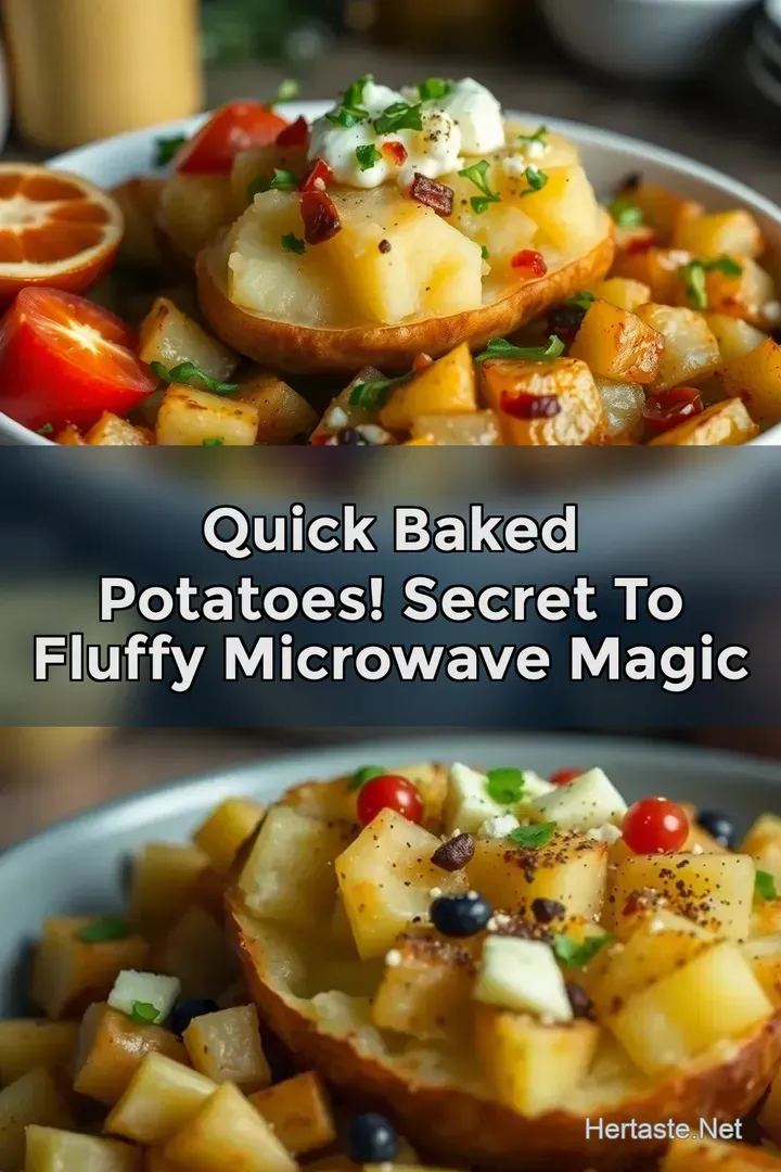 Quick Baked Potatoes! Secret to Fluffy Microwave Magic