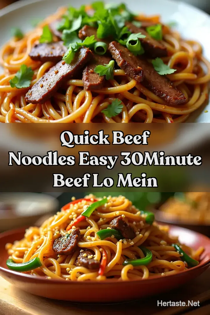 Quick Beef Noodles Easy 30Minute Beef Lo Mein