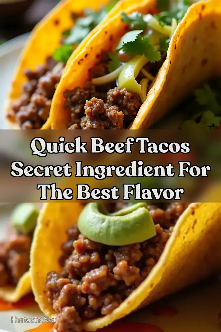 Quick Beef Tacos Secret Ingredient for the Best Flavor