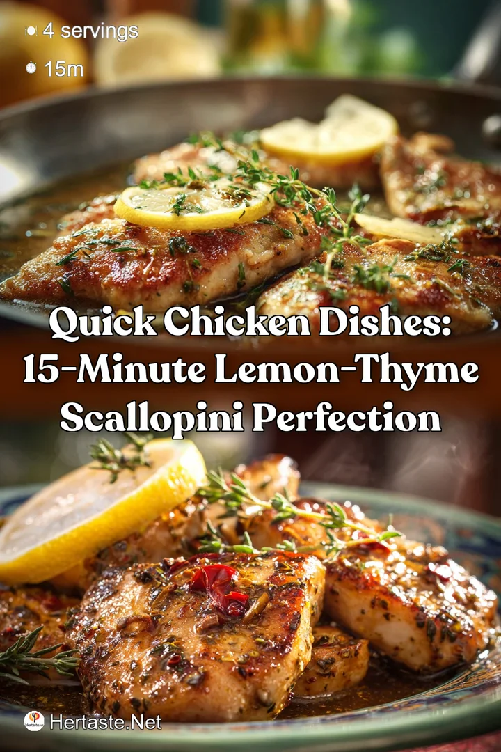 Quick Chicken Dishes: 15-Minute Lemon-Thyme Scallopini Perfection