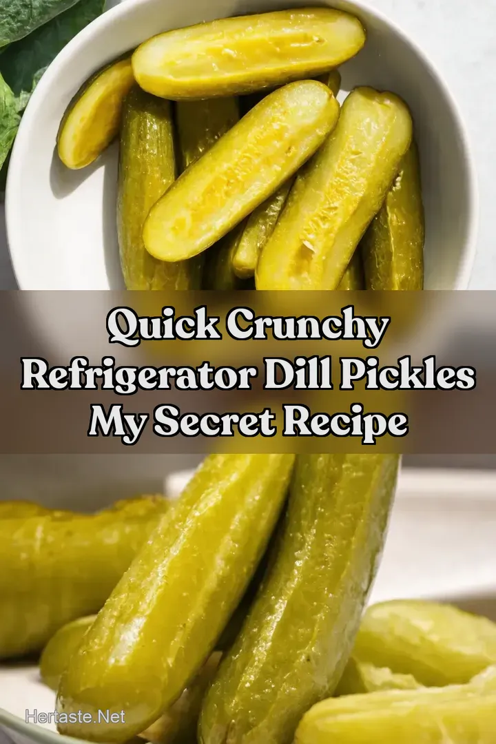 Quick Crunchy Refrigerator Dill Pickles My Secret Recipe