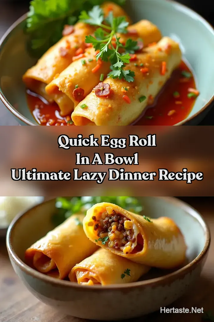 Quick Egg Roll in a Bowl Ultimate Lazy Dinner Recipe