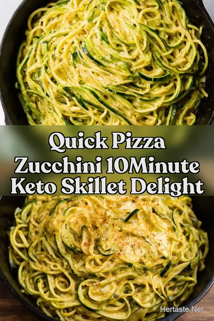 Quick Pizza Zucchini 10Minute Keto Skillet Delight
