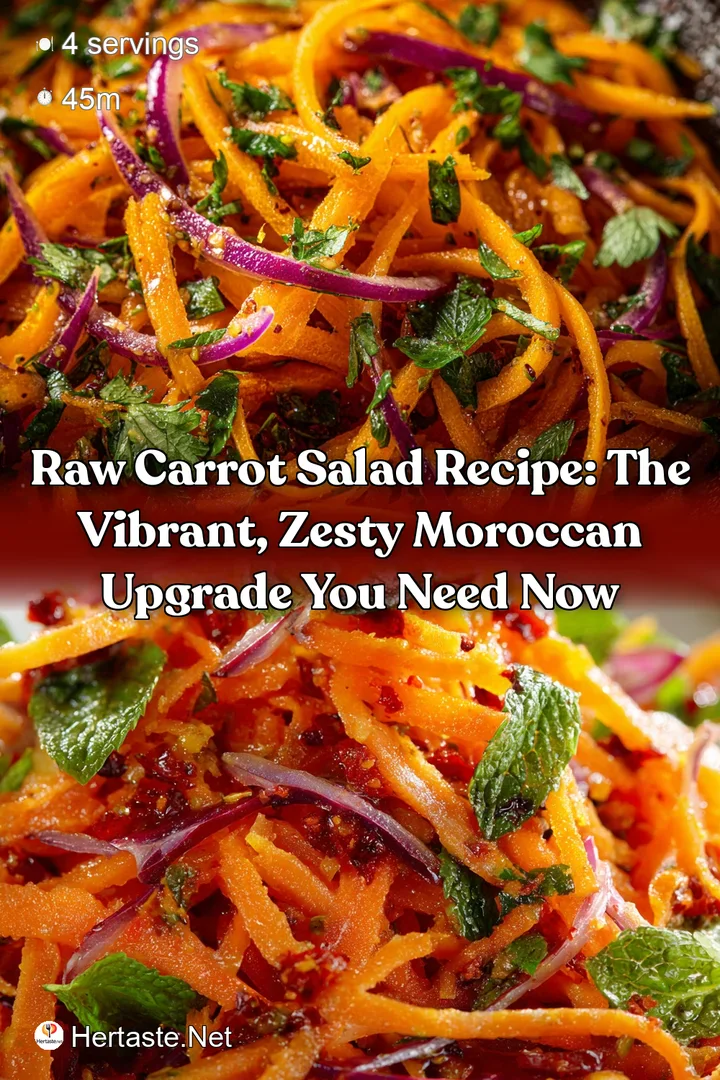 Raw Carrot Salad Recipe: The Vibrant Zesty Moroccan Upgrade You Need Now