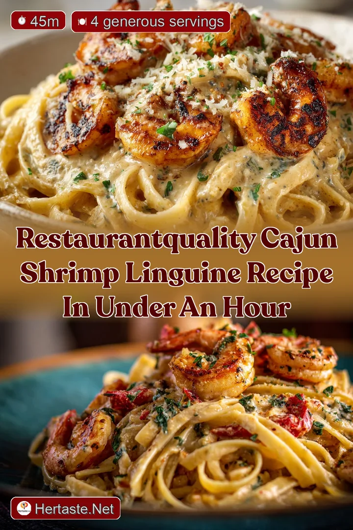 RestaurantQuality Cajun Shrimp Linguine Recipe in Under an Hour