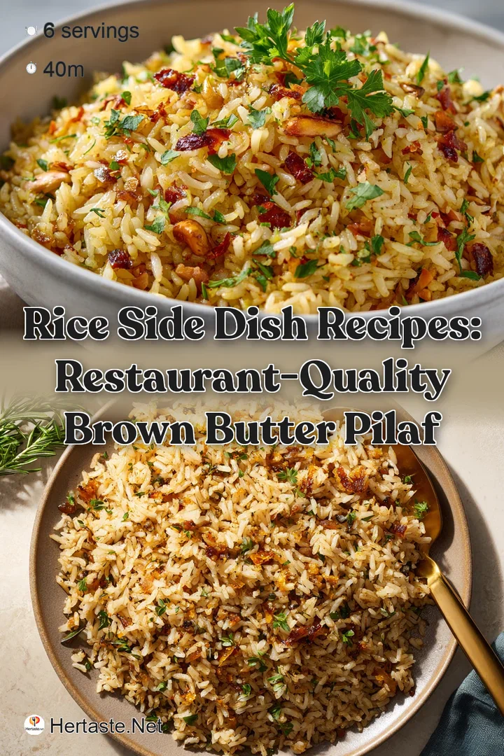 Rice Side Dish Recipes: Restaurant-Quality Brown Butter Pilaf