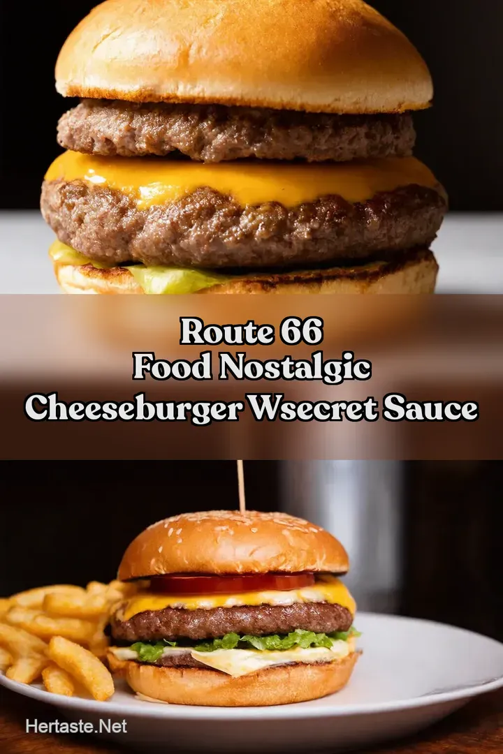 Route 66 Food Nostalgic Cheeseburger wSecret Sauce