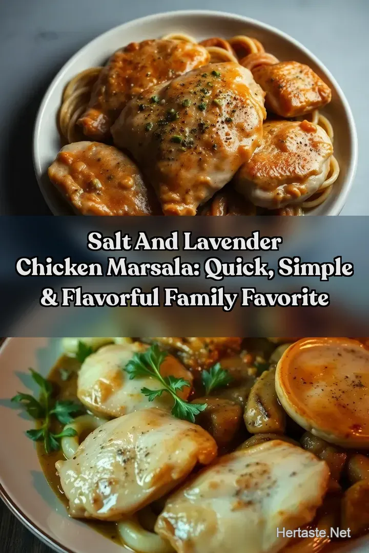 Salt And Lavender Chicken Marsala: Quick Simple & Flavorful Family Favorite