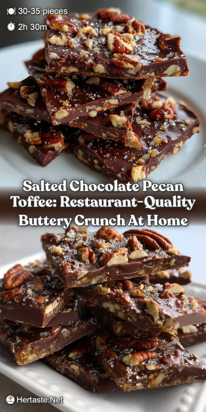 Salted Chocolate Pecan Toffee: Restaurant-Quality Buttery Crunch At Home