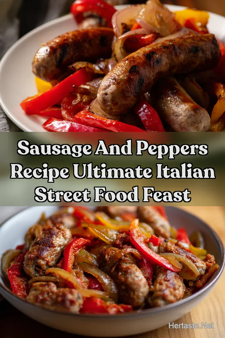 Sausage And Peppers Recipe Ultimate Italian Street Food Feast : PIN FOR LATER Sausage And Peppers Recipe Ultimate Italian Street Food Feast