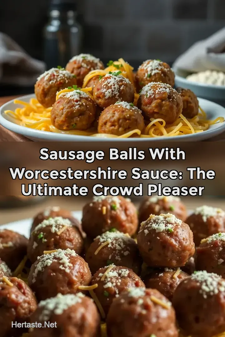 Sausage Balls With Worcestershire Sauce: The Ultimate Crowd Pleaser