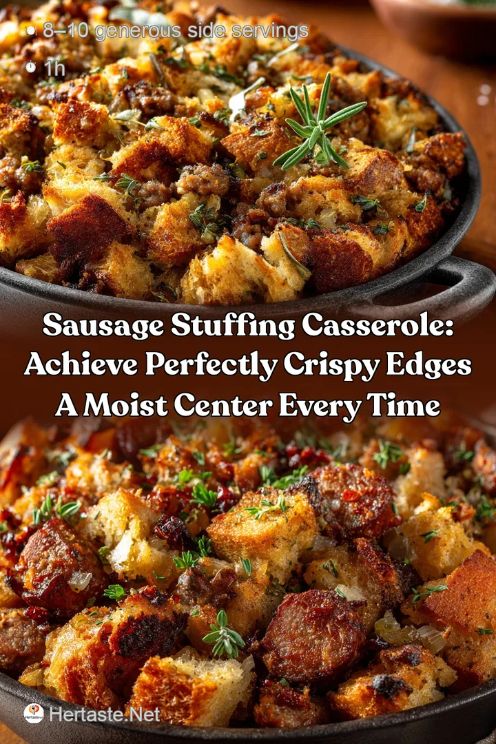 Sausage Stuffing Casserole: Achieve Perfectly Crispy Edges a Moist Center Every Time