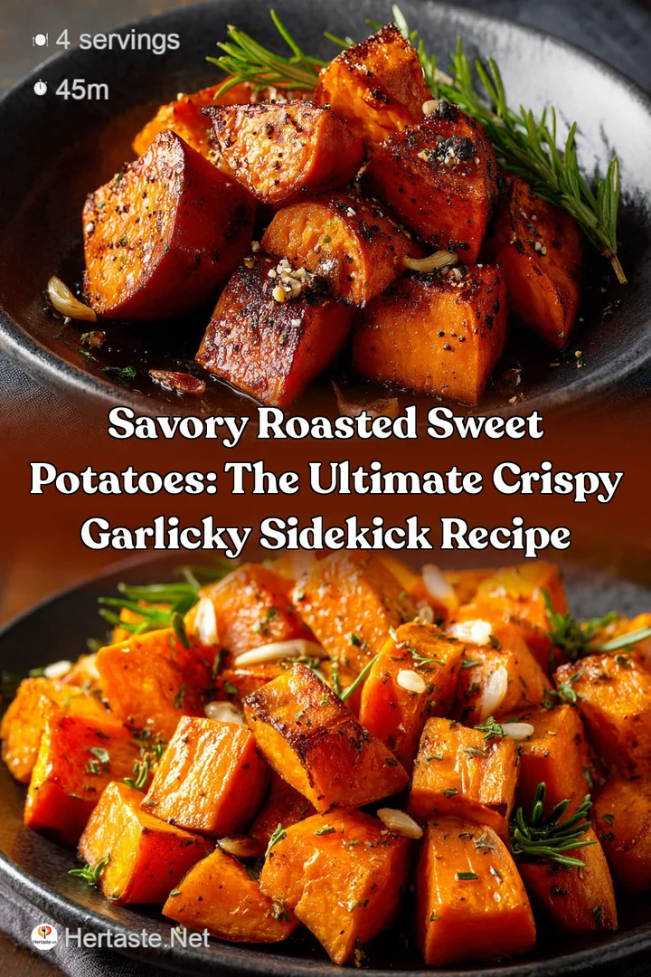 Savory Roasted Sweet Potatoes: The Ultimate Crispy Garlicky Sidekick Recipe