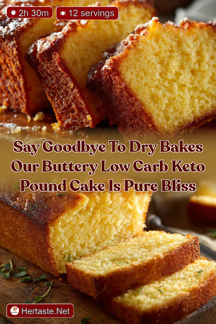Say Goodbye to Dry Bakes Our Buttery Low Carb Keto Pound Cake is Pure Bliss