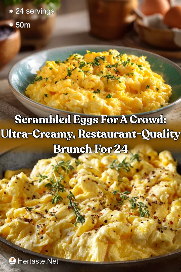 Scrambled Eggs for a Crowd: Ultra-Creamy Restaurant-Quality Brunch for 24