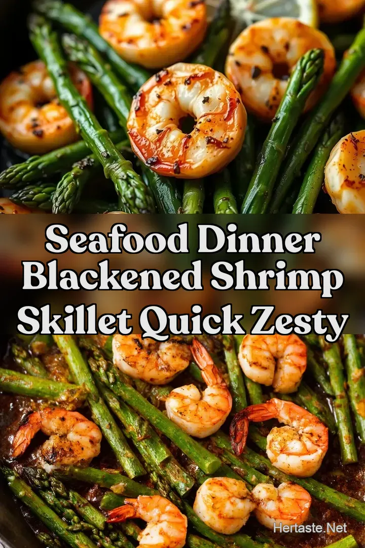 Seafood Dinner Blackened Shrimp Skillet Quick Zesty