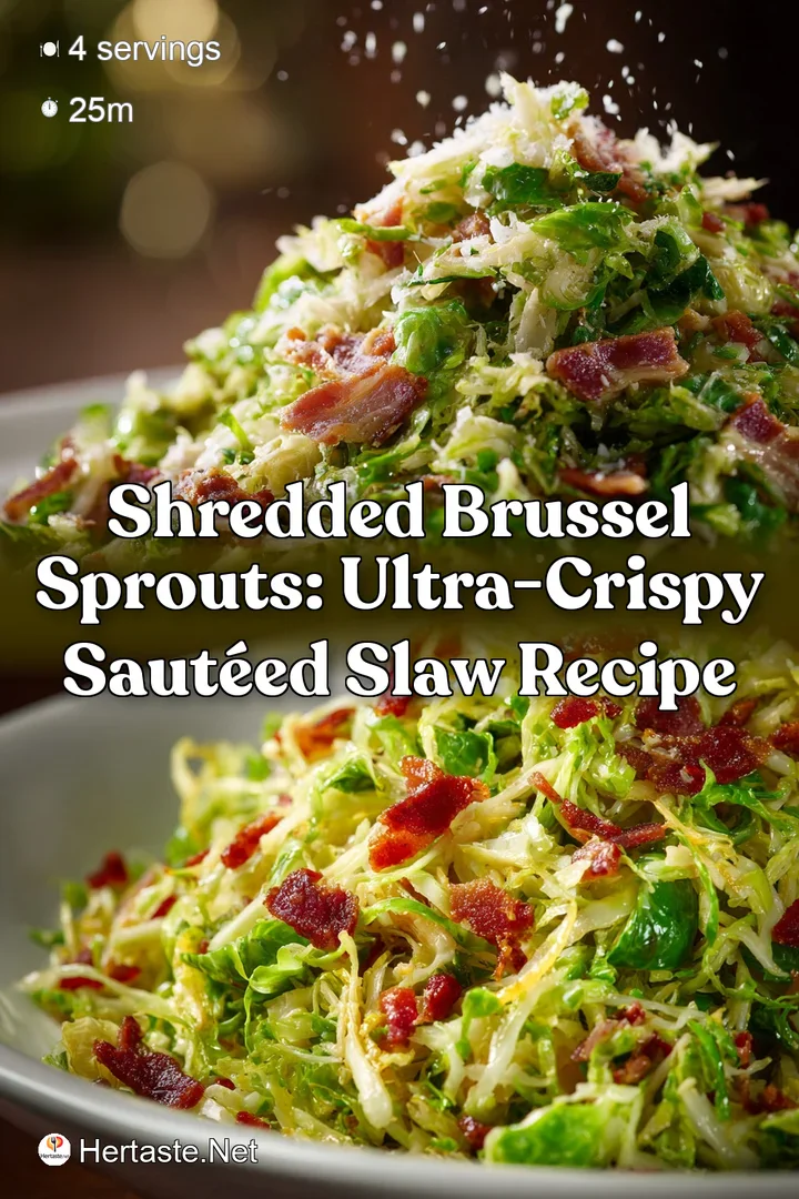 Shredded Brussel Sprouts: Ultra-Crispy Saut&eacute;ed Slaw Recipe