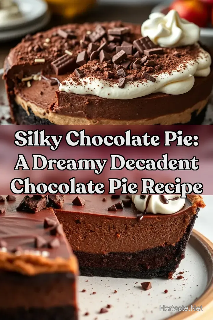 Silky Chocolate Pie: A Dreamy Decadent Chocolate Pie Recipe
