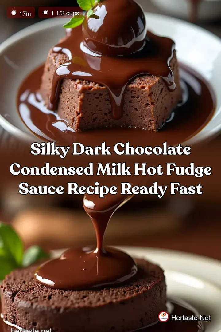 Silky Dark Chocolate Condensed Milk Hot Fudge Sauce Recipe Ready Fast