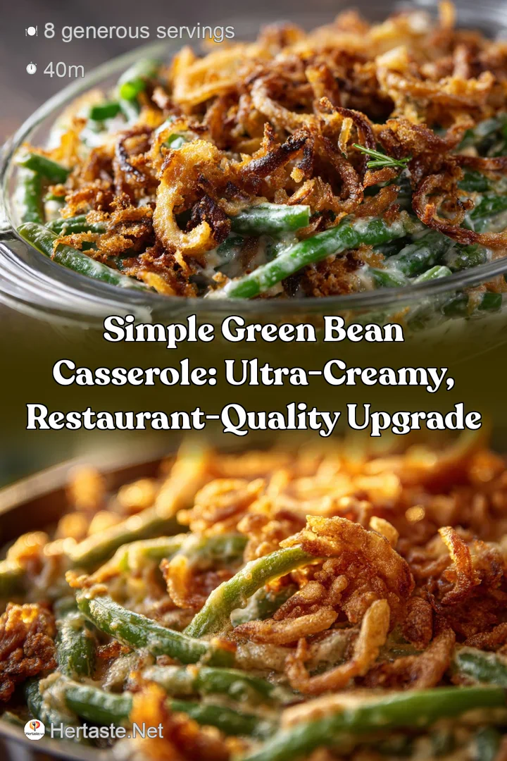 Simple Green Bean Casserole: Ultra-Creamy Restaurant-Quality Upgrade