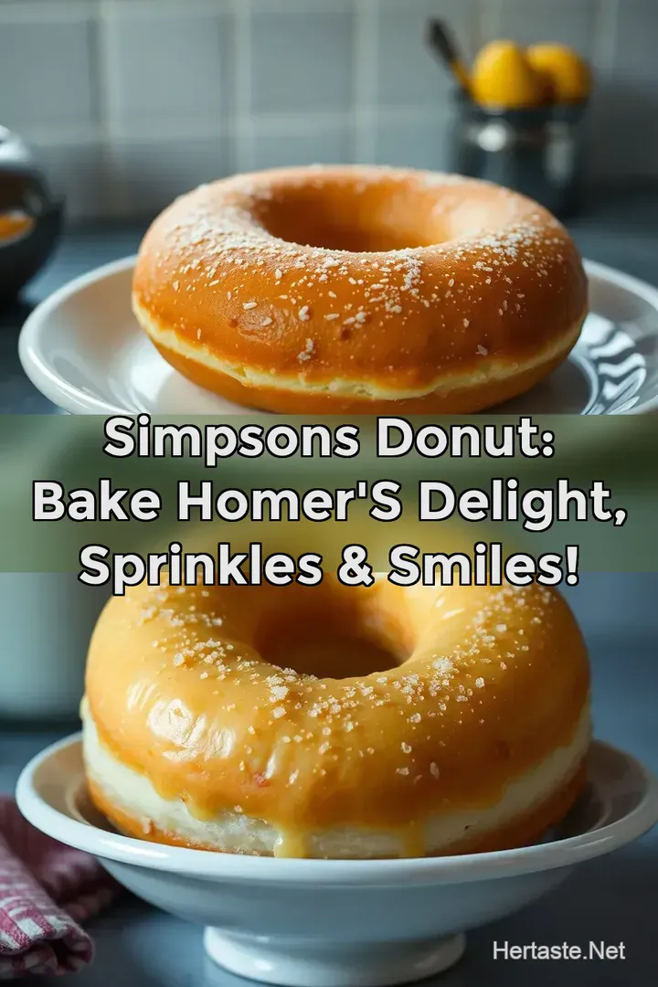 Simpsons Donut: Bake Homer s Delight Sprinkles & Smiles!