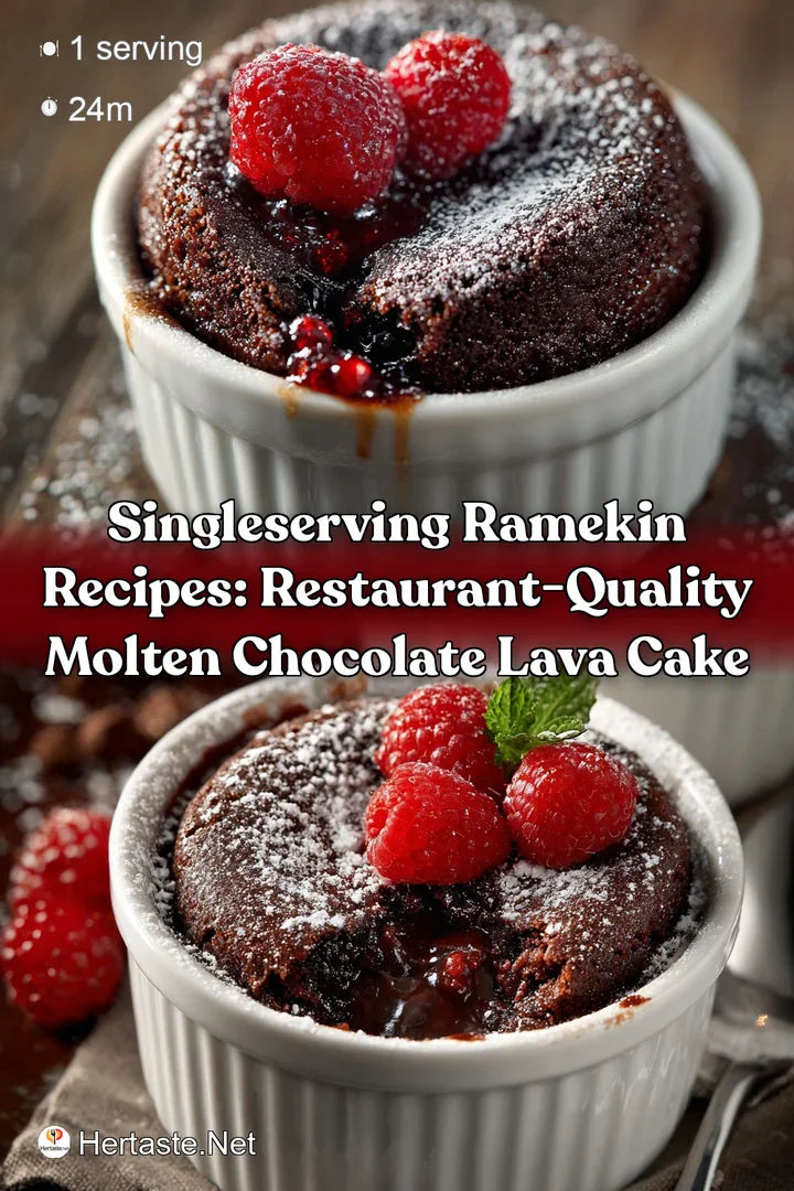 SingleServing Ramekin Recipes: Restaurant-Quality Molten Chocolate Lava Cake