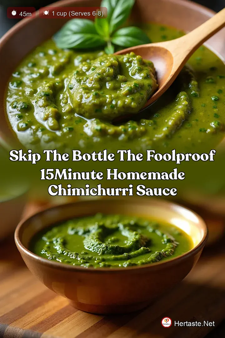 Skip the Bottle The Foolproof 15Minute Homemade Chimichurri Sauce