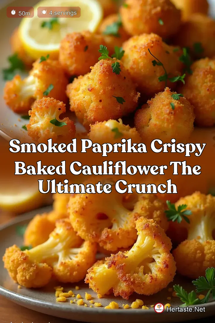 Smoked Paprika Crispy Baked Cauliflower The Ultimate Crunch