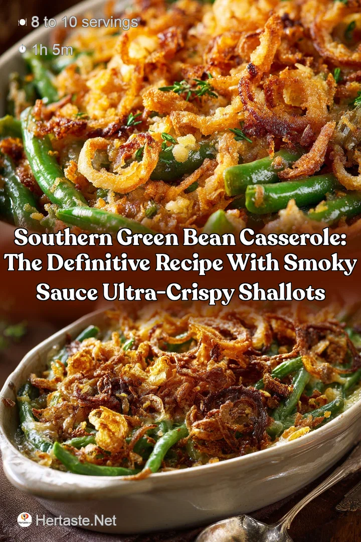 Southern Green Bean Casserole: The Definitive Recipe with Smoky Sauce Ultra-Crispy Shallots
