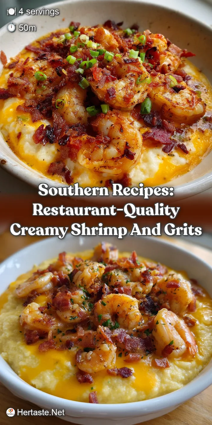 Southern Recipes: Restaurant-Quality Creamy Shrimp and Grits