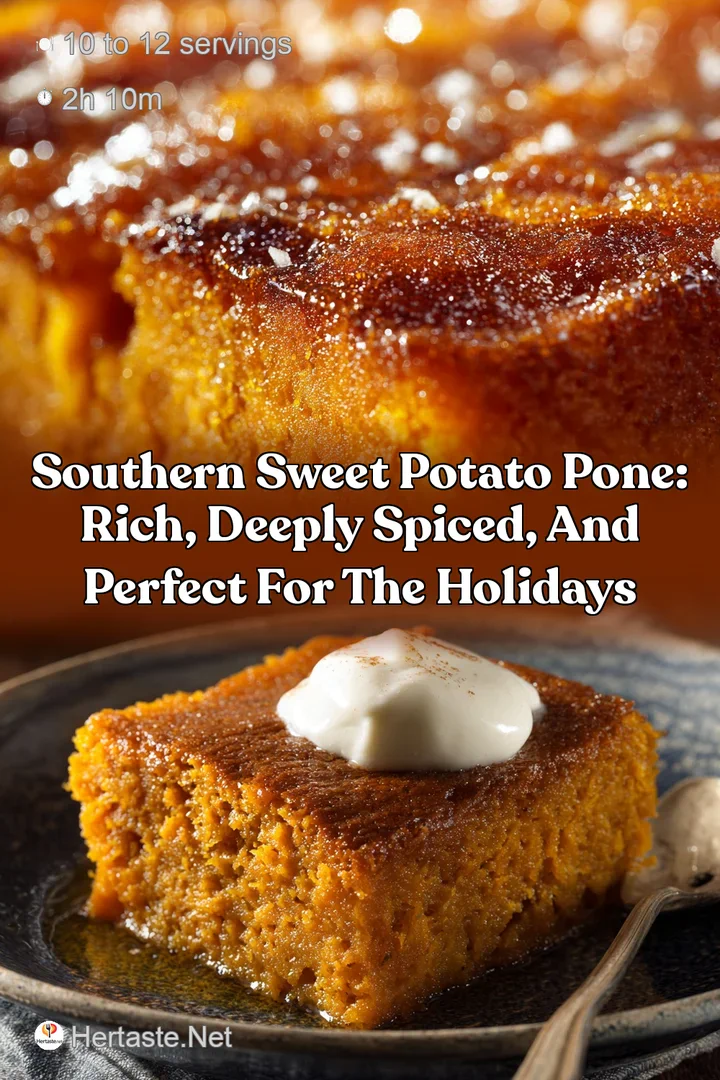 Southern Sweet Potato Pone: Rich Deeply Spiced and Perfect for the Holidays