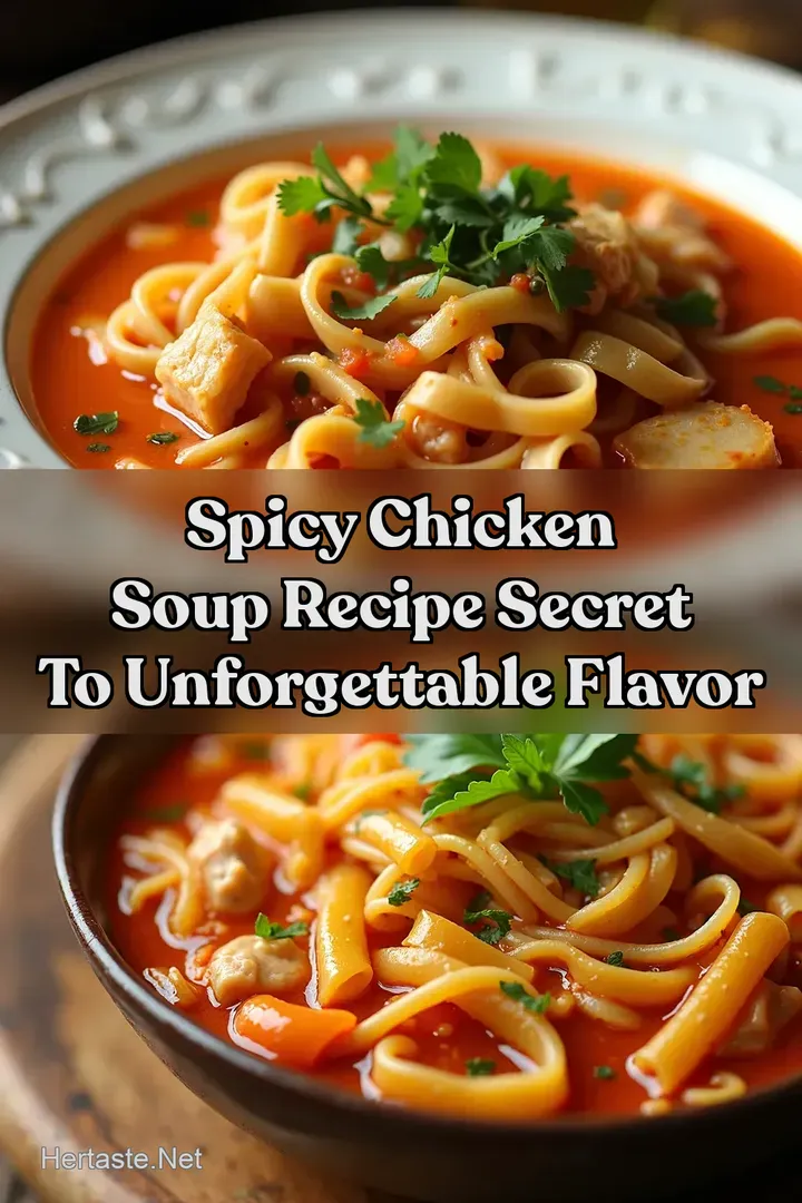 Spicy Chicken Soup Recipe Secret to Unforgettable Flavor