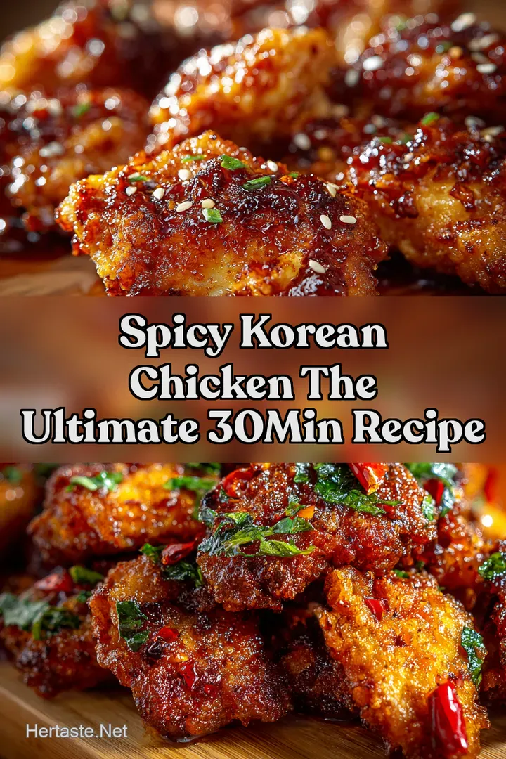 Spicy Korean Chicken The Ultimate 30Min Recipe