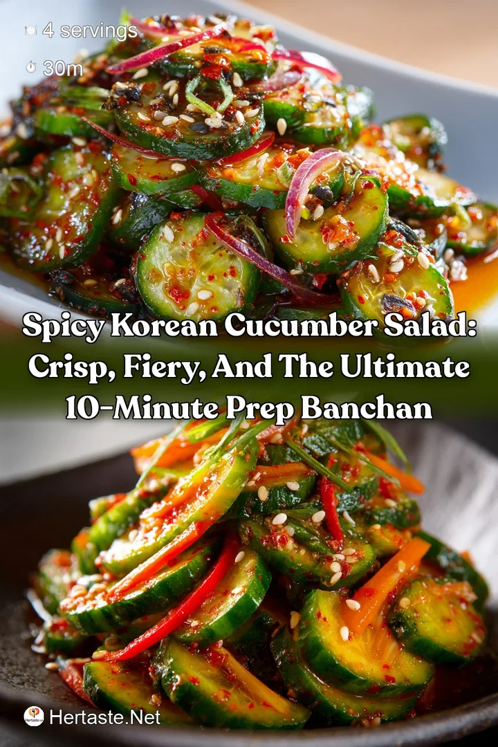 Spicy Korean Cucumber Salad: Crisp Fiery and the Ultimate 10-Minute Prep Banchan