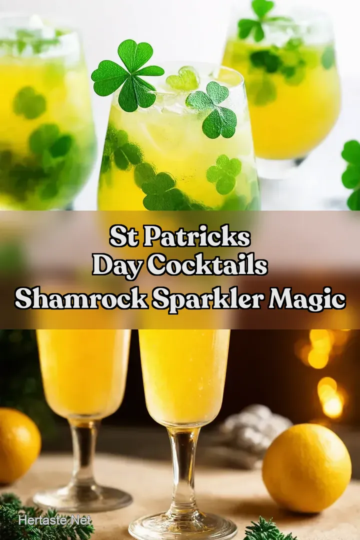 St Patricks Day Cocktails Shamrock Sparkler Magic